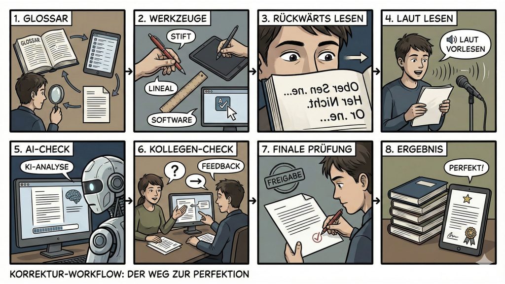 Meine acht Phasen des Korrektorates